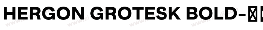 HERGON GROTESK BOLD字体转换